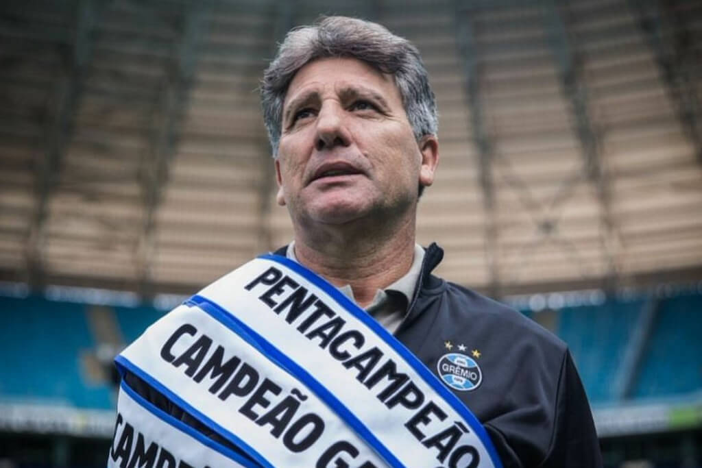 Renato Portaluppi é o sétimo melhor técnico