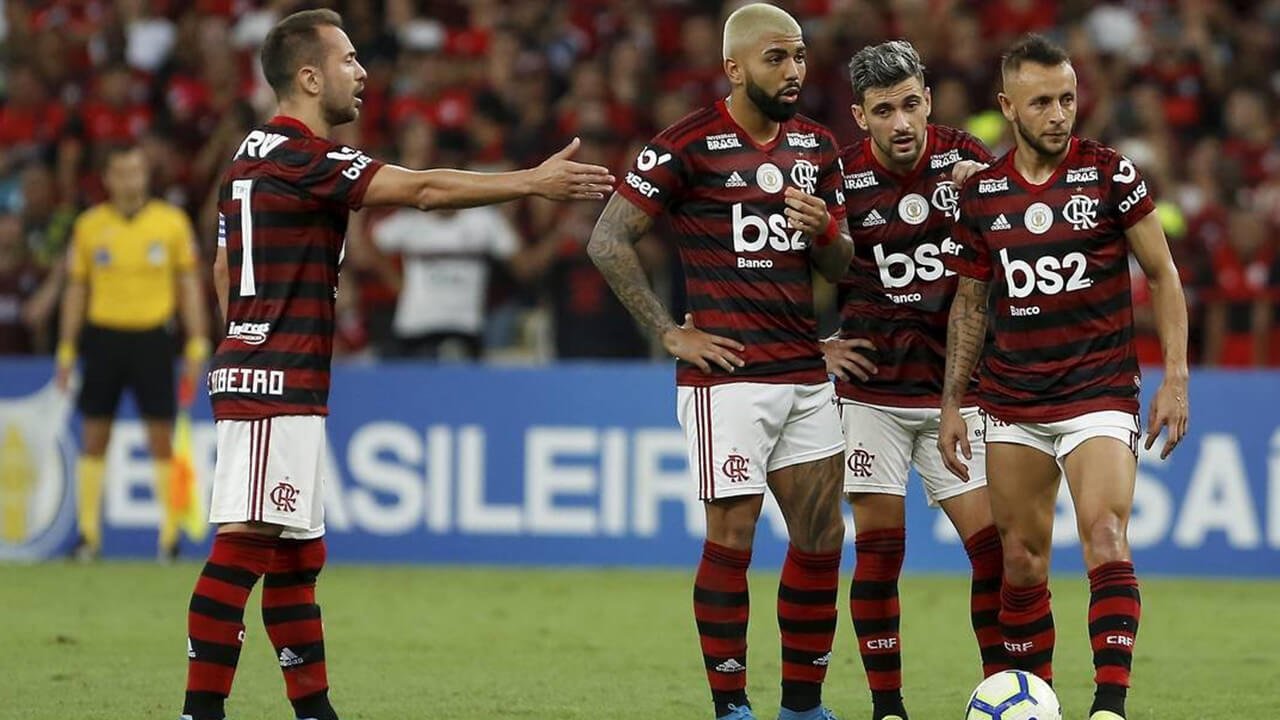 Arrascaeta Filípe Luis e Rafinha