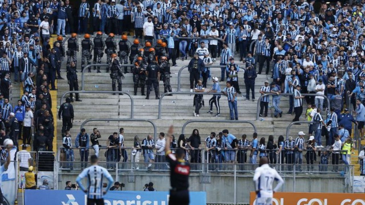 Grêmio - briga na Arena do Grêmio