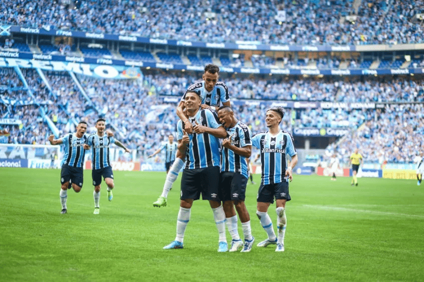 Jogadores do Grêmio.