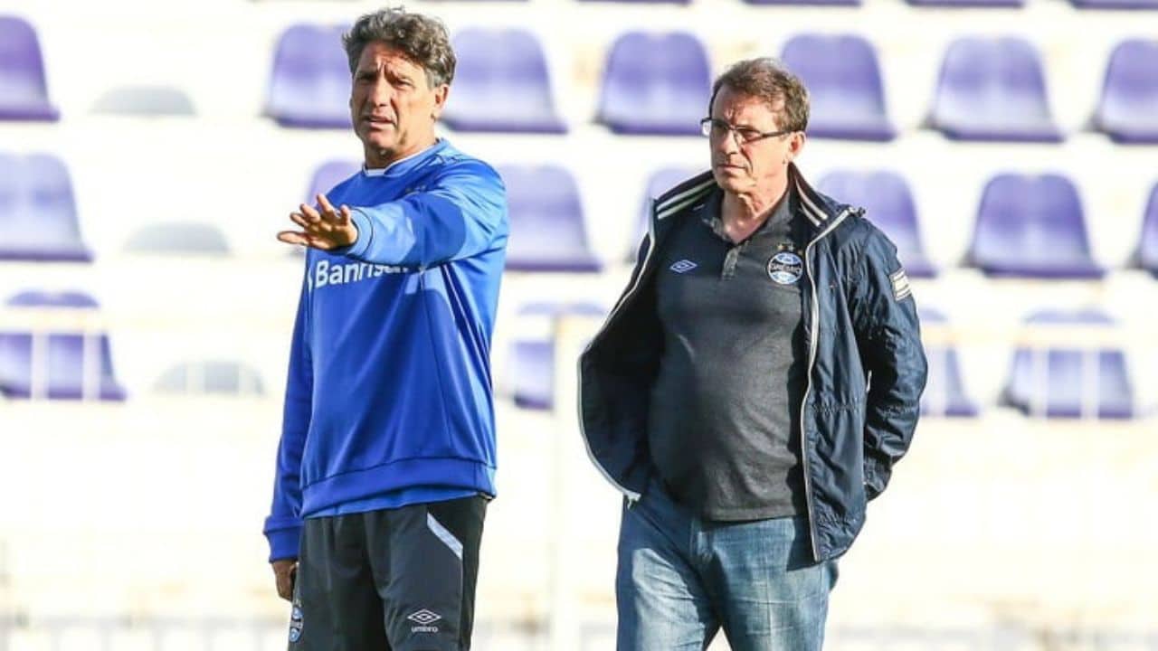 Odorico Roman e Renato Portaluppi Grêmio