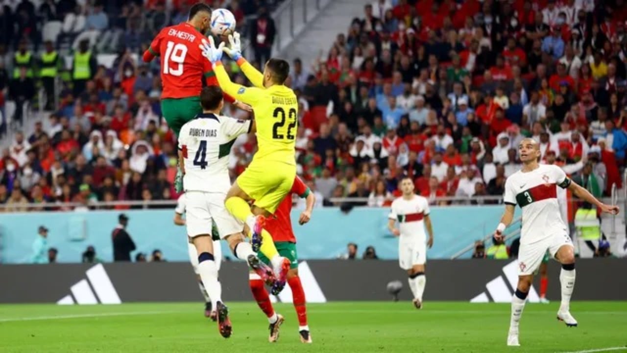 Gol do Marrocos contra Portugal na Copa do Catar