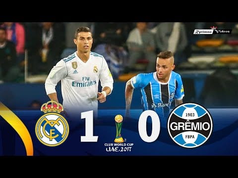 Com gol de Cristiano Ronaldo, Real Madrid vence o Grêmio na