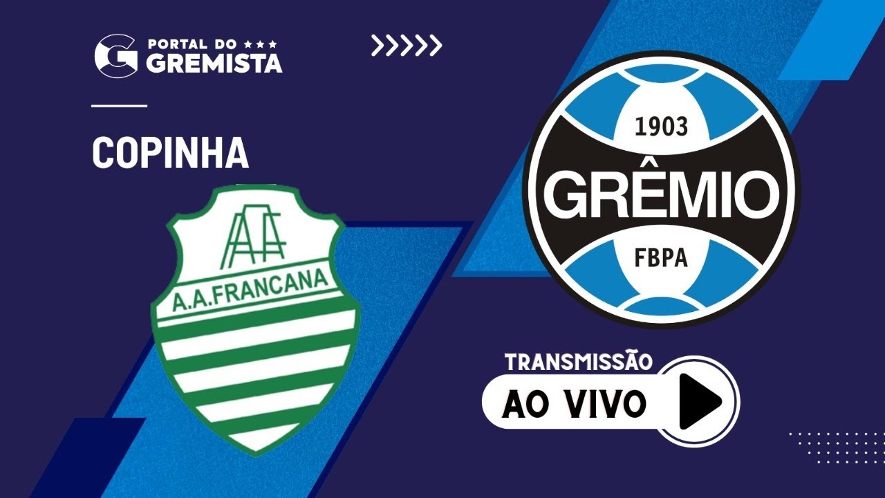 Francana x Grêmio: saiba onde assistir jogo da Copinha