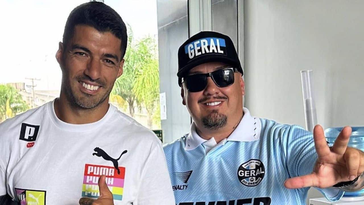 Suárez e torcedor do Grêmio