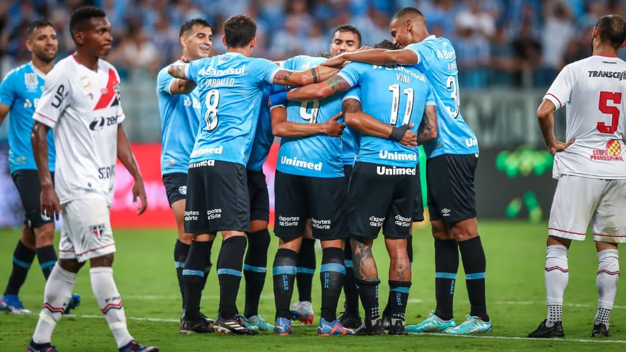 Jogadores do Grêmio