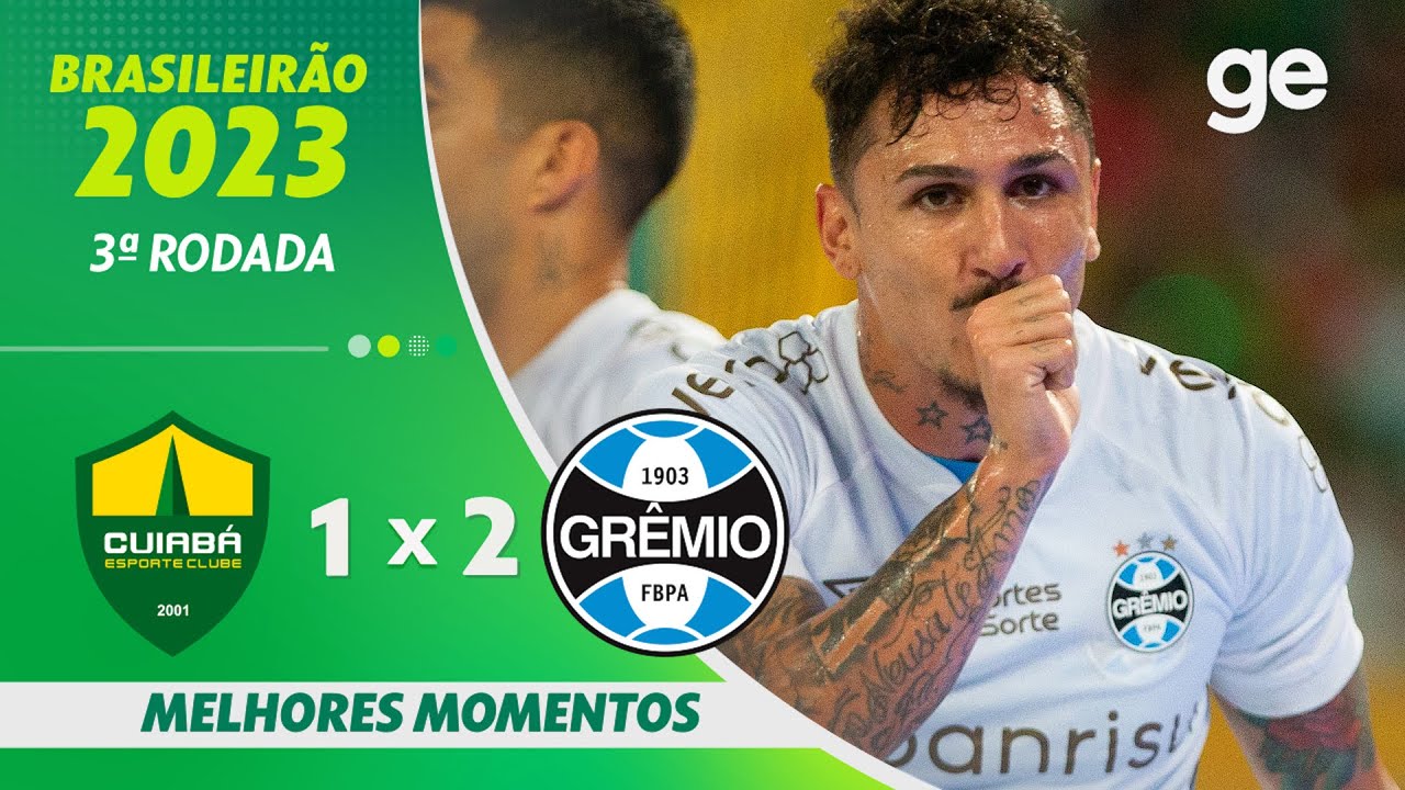 GRÊMIO X CUIABÁ, BRASILEIRÃO 2023 AO VIVO