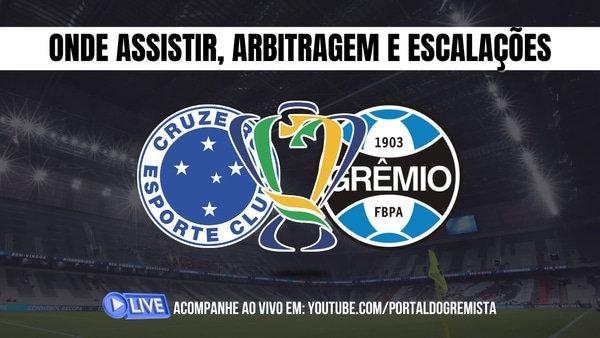 Cruzeiro X Grêmio AO VIVO: Onde Assistir, Arbitragem E Escalações