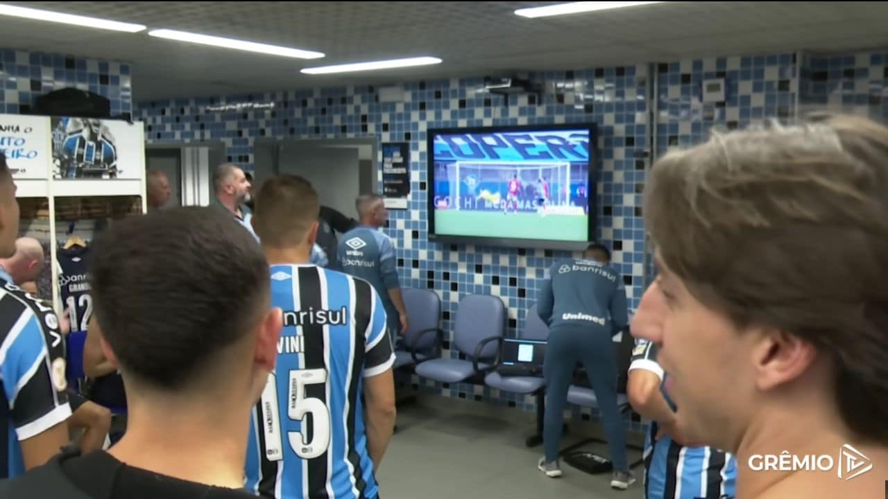 Grêmio Jogadores Vestiário GreNal