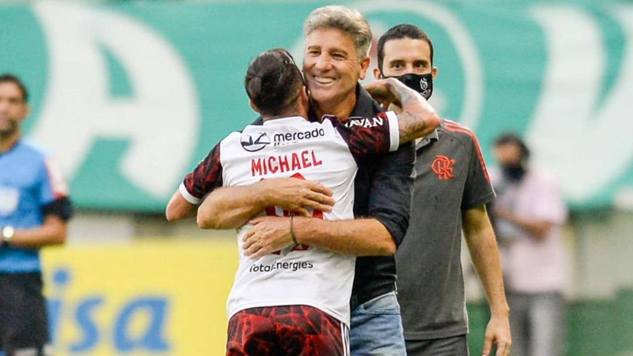 Michael e Renato Portaluppi Flamengo Grêmio