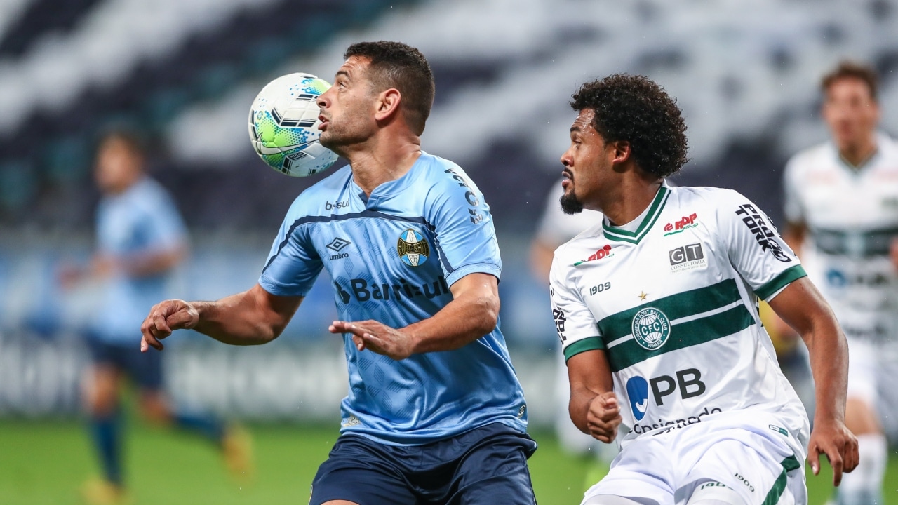 grêmio x coritiba ao vivo onde assistir arbitragem e escalações