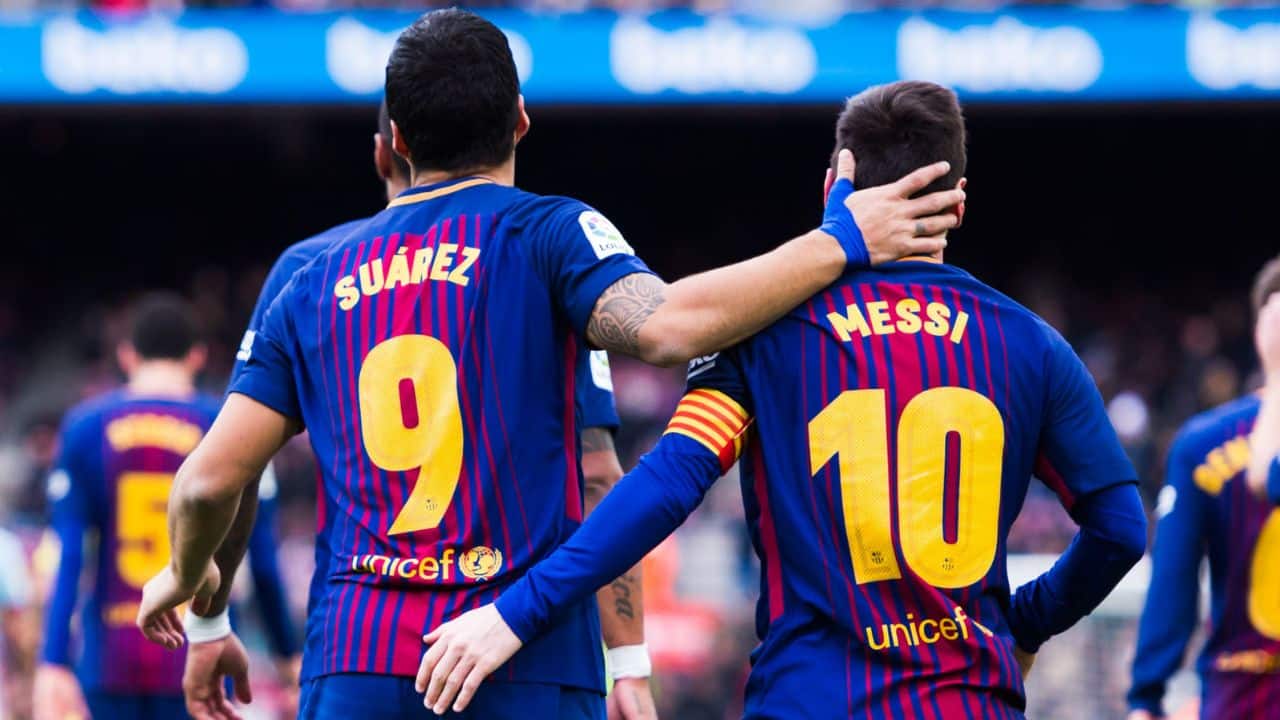 Luis Suárez e Lionel Messi Grêmio