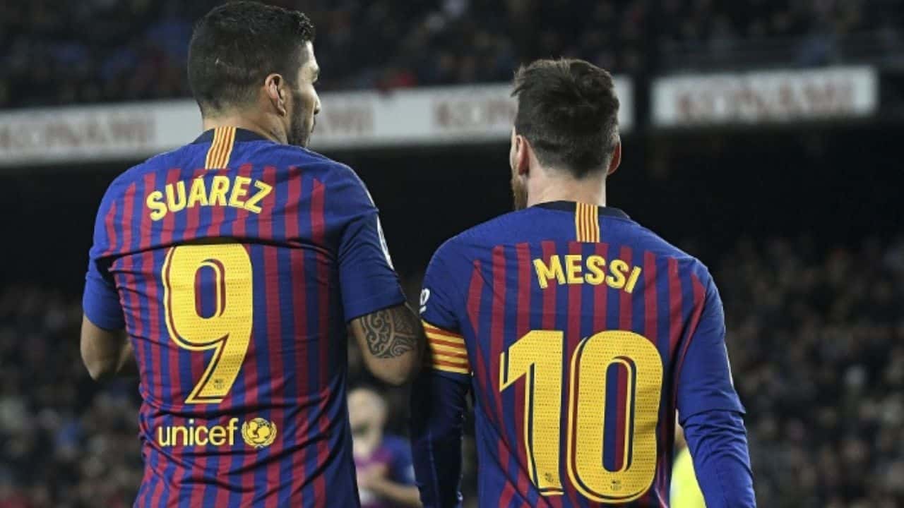 Luis Suárez e Lionel Messi Grêmio