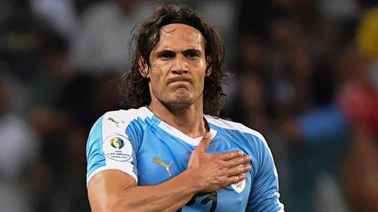 Cavani na seleção do Uruguai