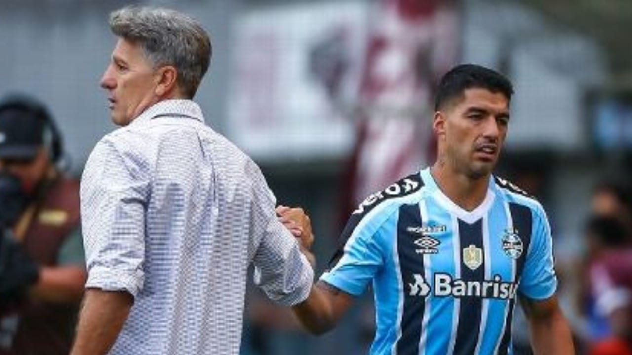 Suárez Renato Portaluppi Grêmio