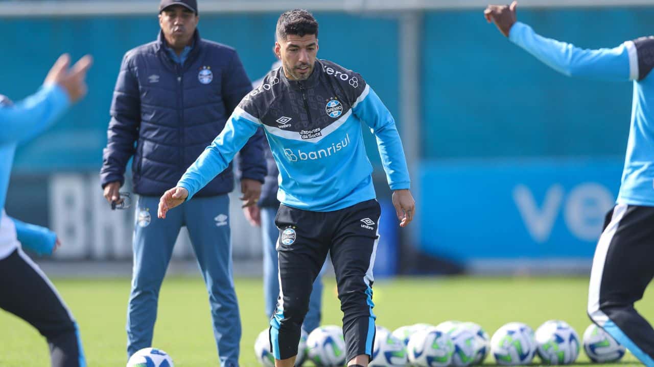 Suárez treinando 