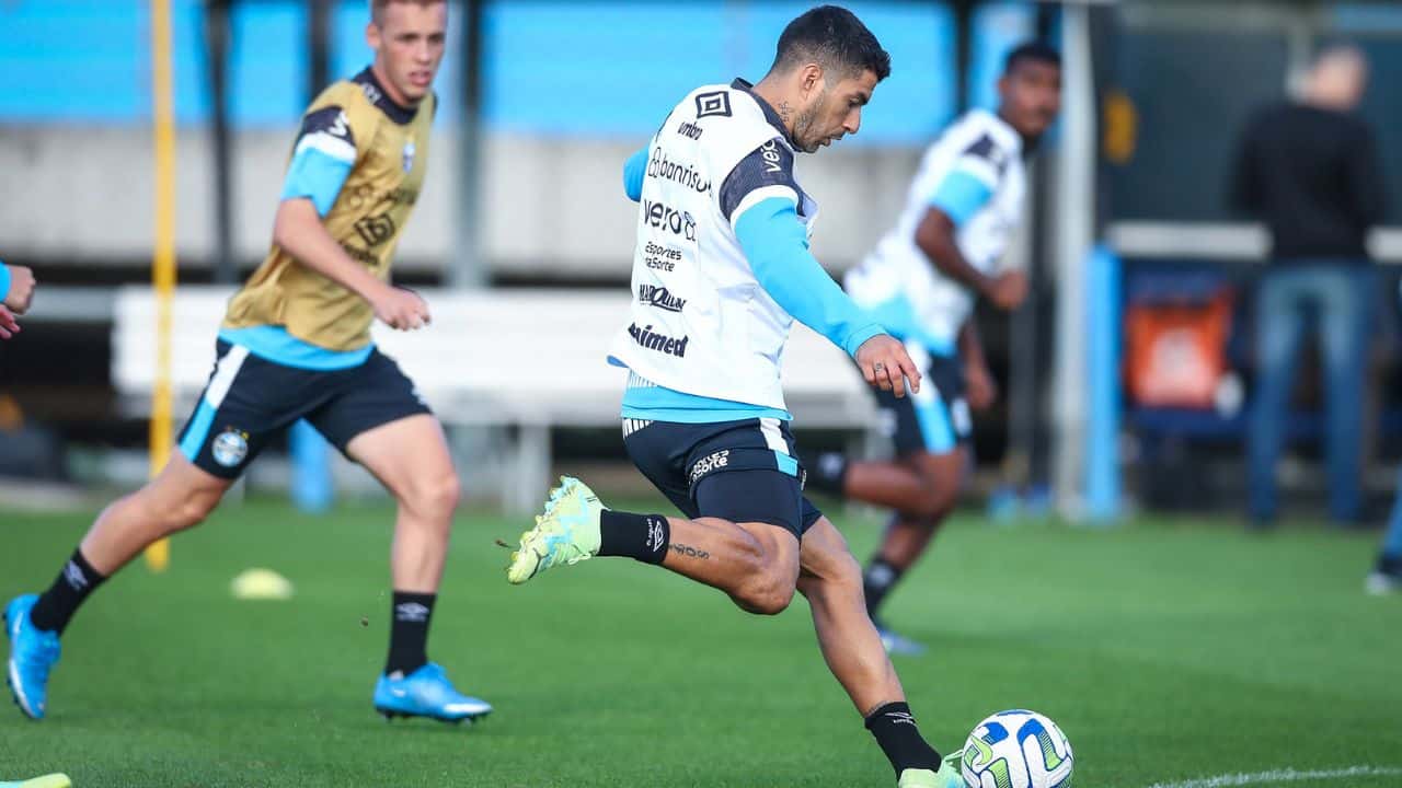 Suárez treinando