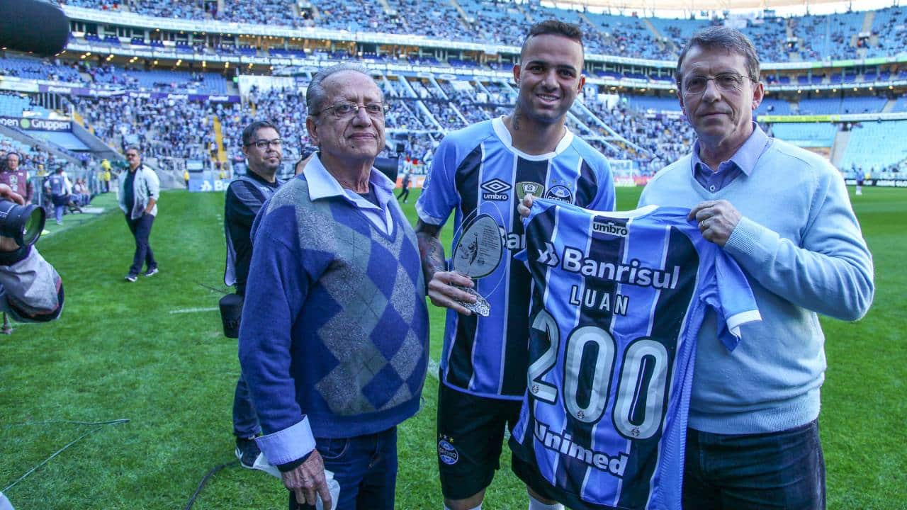 Luan Grêmio 200 jogos