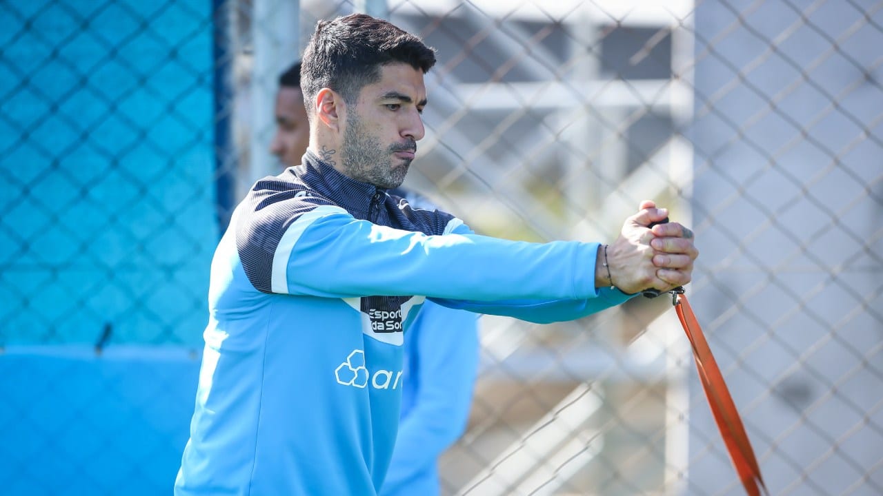 Grêmio Suárez treinamento