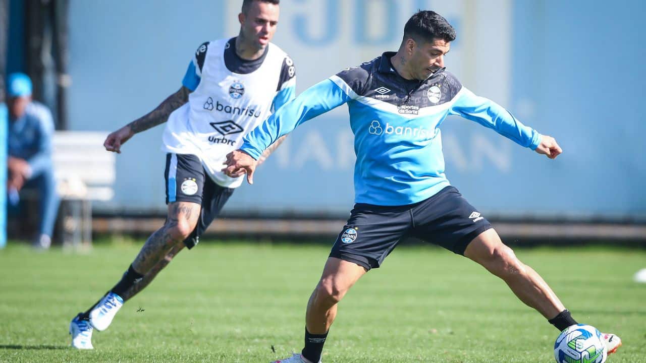 Luis Suárez Luan Treino Grêmio Renato Portaluppi