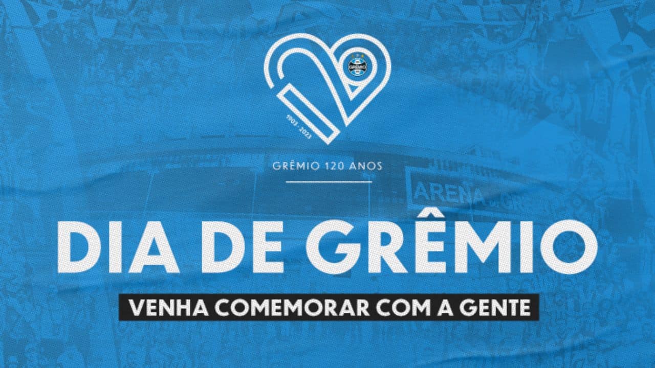 Grêmio libera oficialmente todas as atrações para festa de 120 anos aniversário