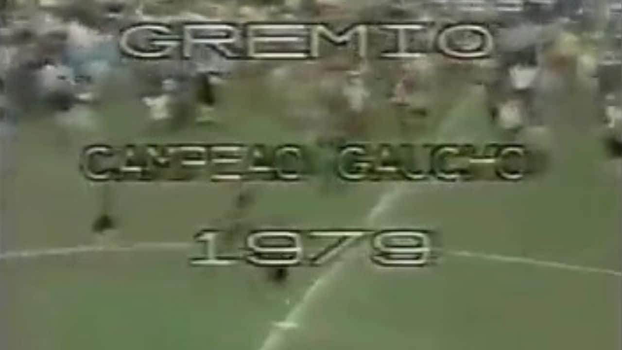 Grêmio Campeão do Gauchão 1979 diante do Brasil de Pelotas no Olímpico