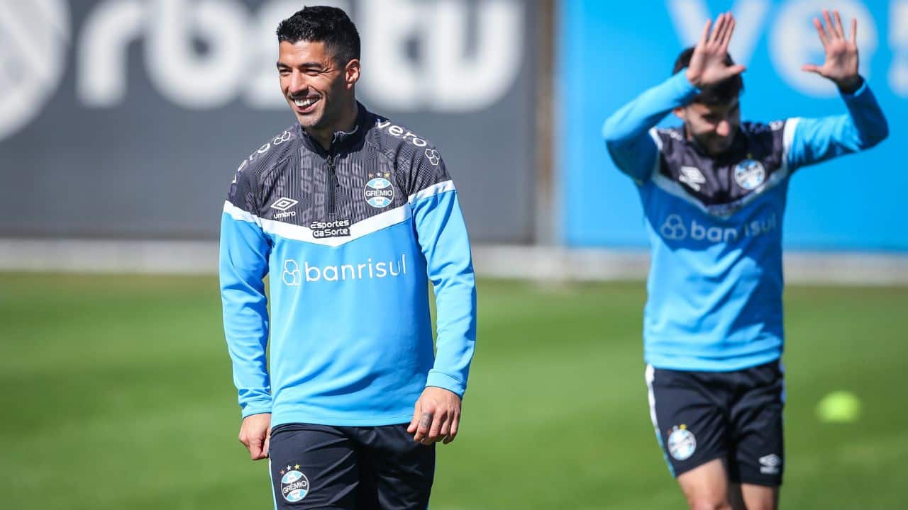 Suárez treino do Grêmio