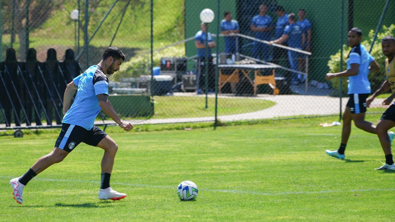 Suárez treinando