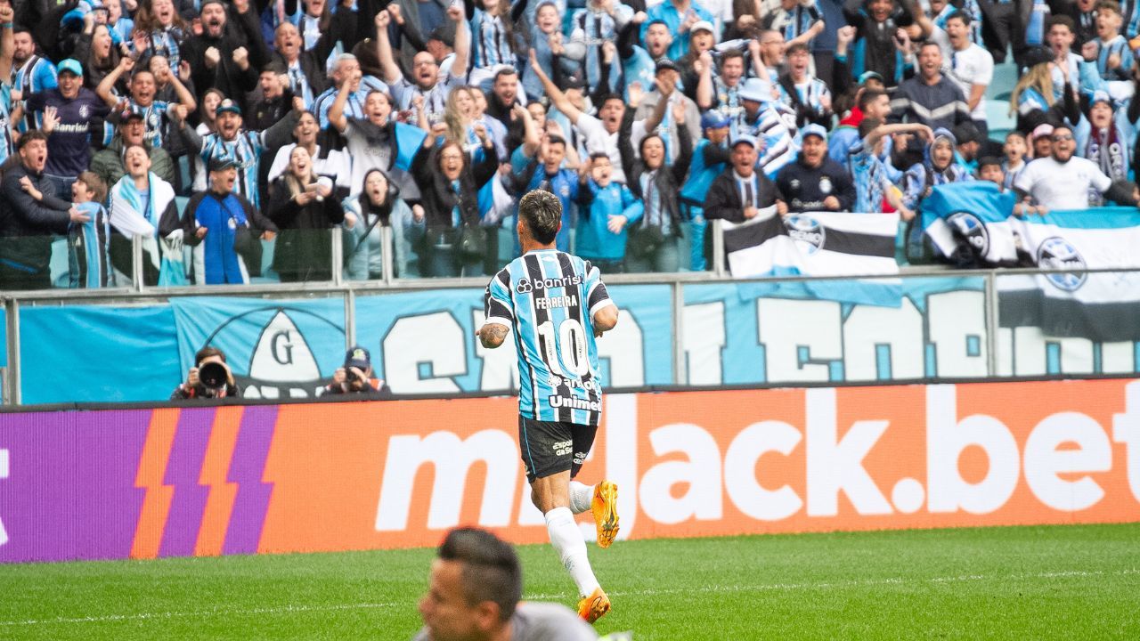 Grêmio cinco golaçõs gol do mês