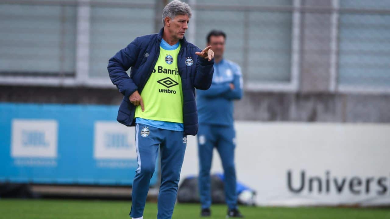 O que Renato - conversou com os jogadores do Grêmio - reapresentação