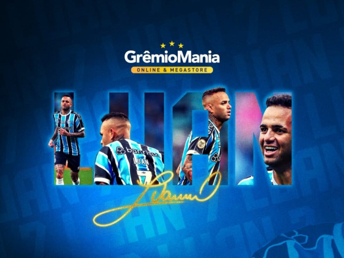 Camisa Oficial do Luan tem 20%OFF na GrêmioMania da Arena e site