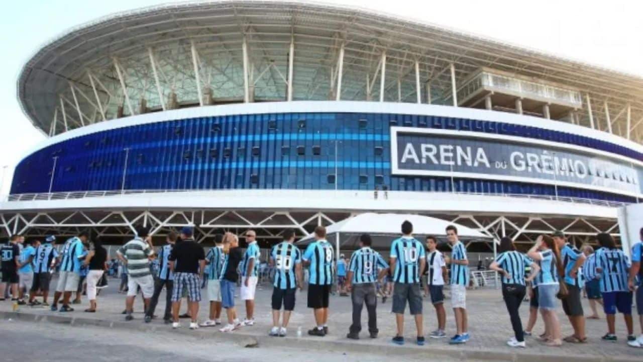 Arena do Grêmio obras no entorno torcida gremista