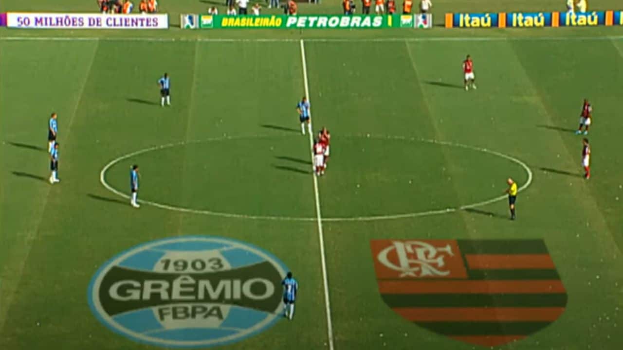 Há 14 anos - os colorados torciam para o Grêmio - contra o Flamengo