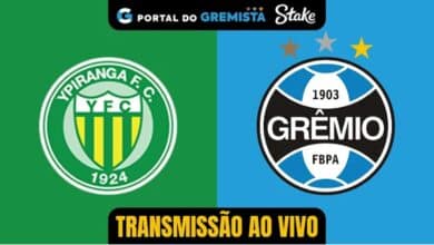 Ypiranga x Grêmio pelo Portal do Gremista