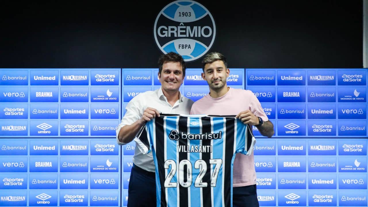 Confira o salário e os detalhes - do novo contrato - de Villasanti com o Grêmio