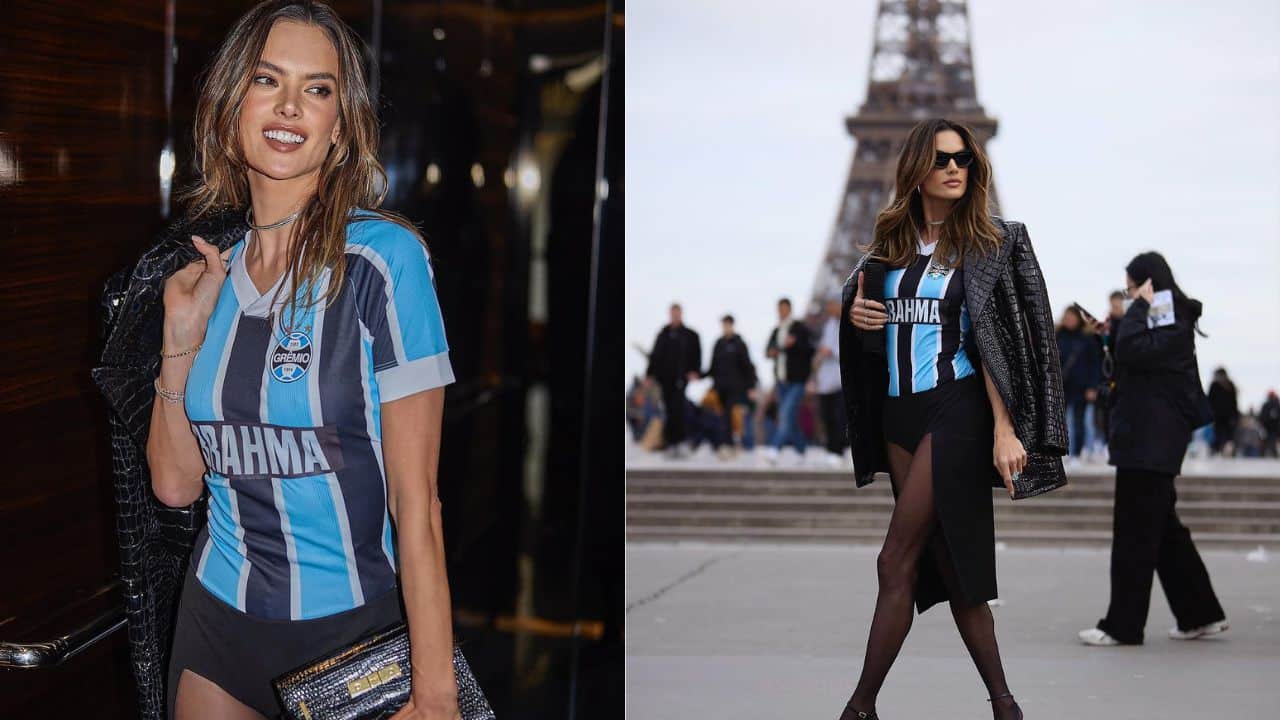 Modelo famosa veste a camisa do Grêmio e viraliza ao redor do mundo. Veja