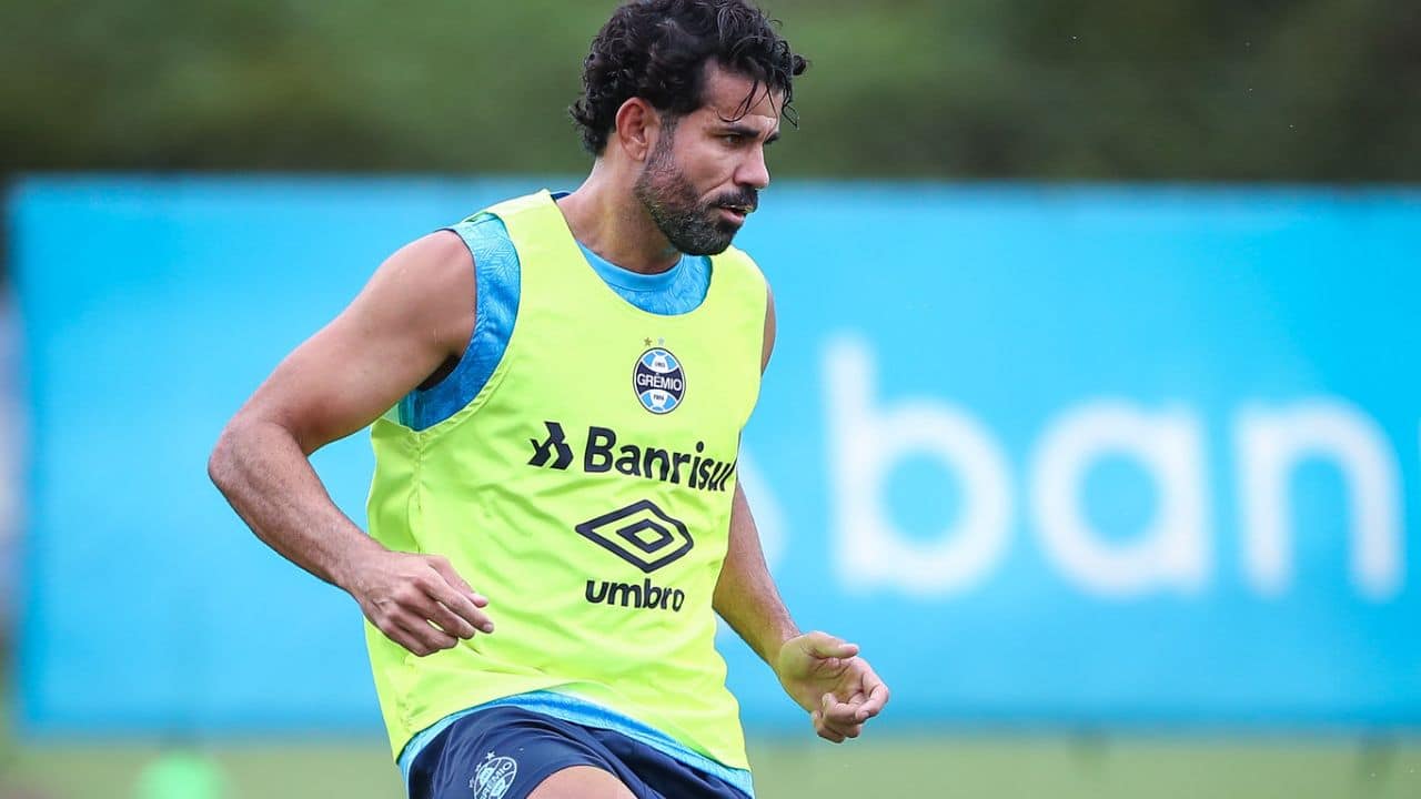 Diego Costa treino do Grêmio