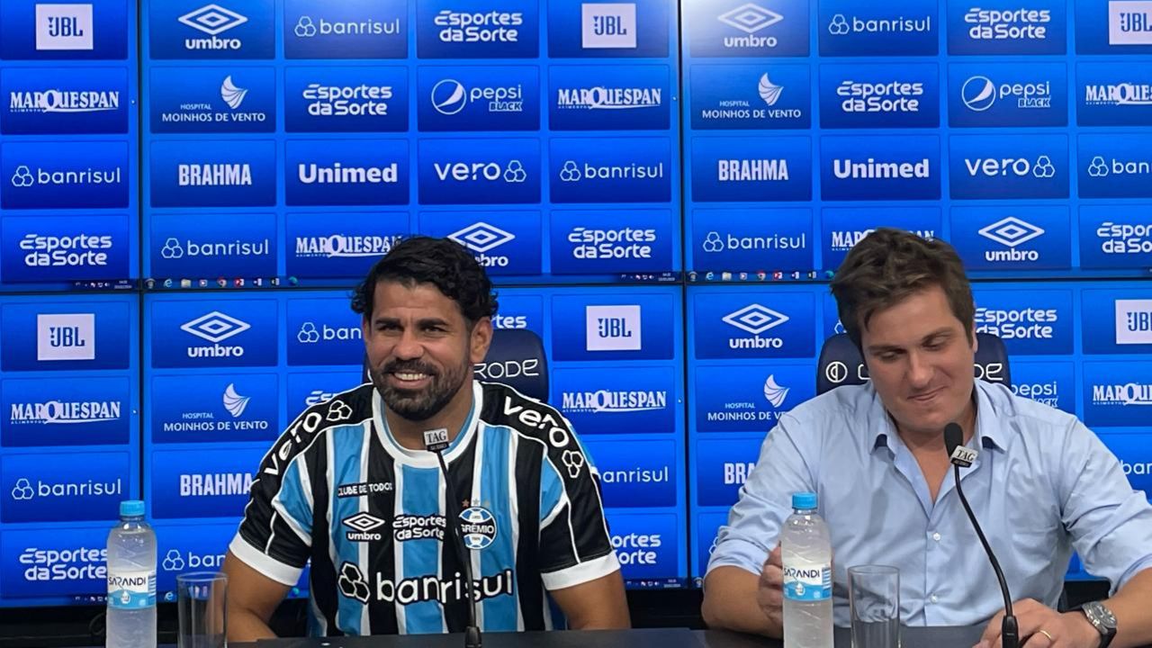 Apresentação de Diego Costa no Grêmio