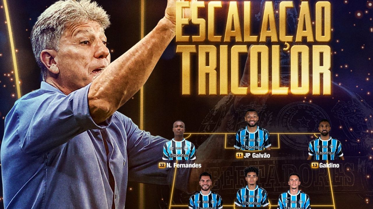 Qual é a escalação do Grêmio?