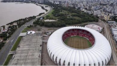 Imagens do Beira Rio pós enchente