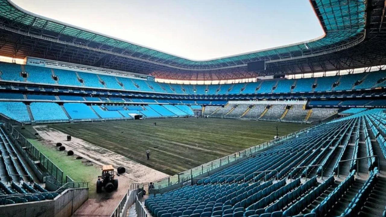 Arena conclui troca de gramado no estádio do Grêmio. Confira!