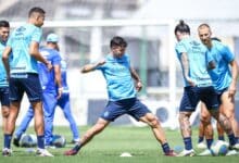 Treino do Grêmio no Ceara