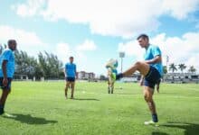 Treino do Grêmio no Ceara