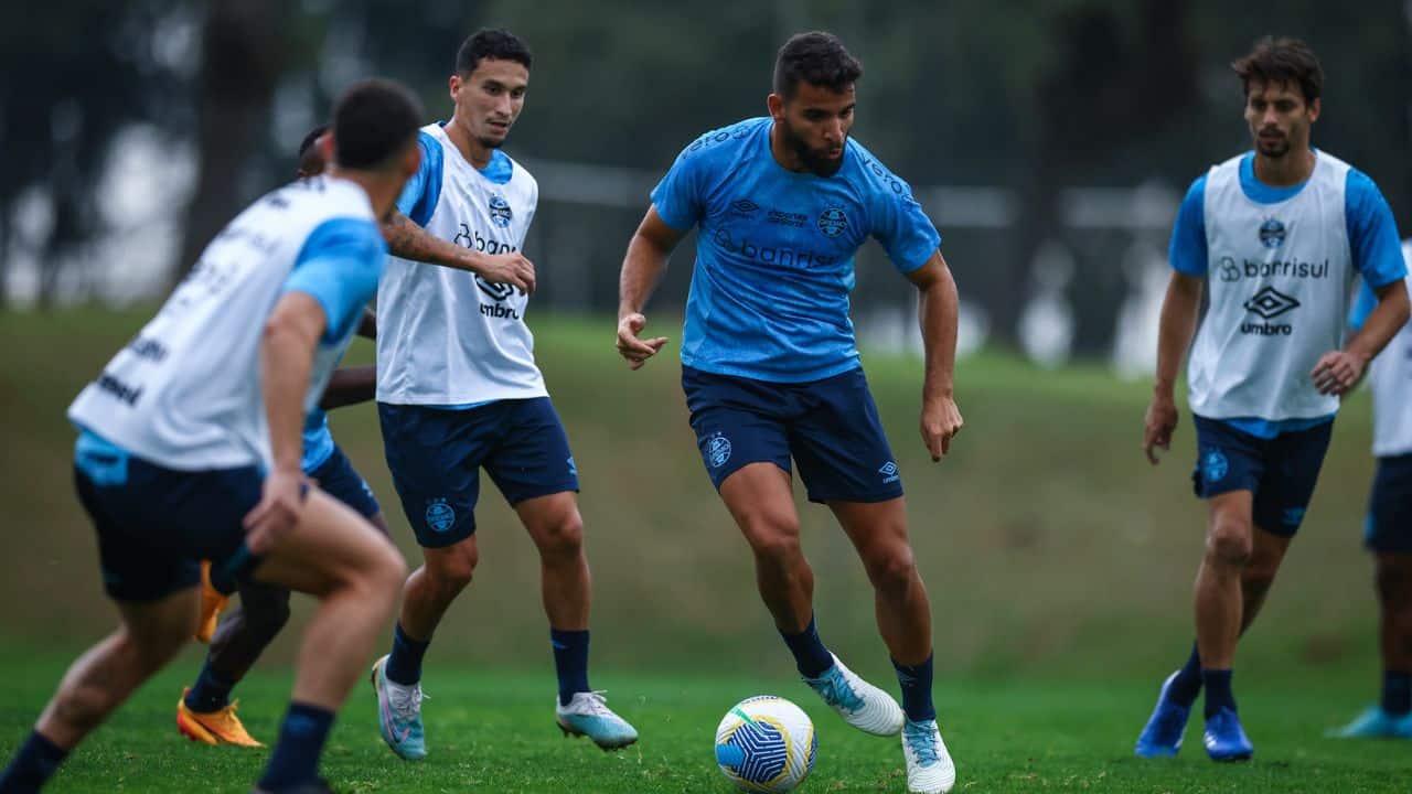 Jogadores treino Grêmio