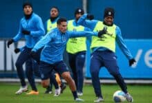 Bastidores do treino do Grêmio após empate contra o Palmeiras