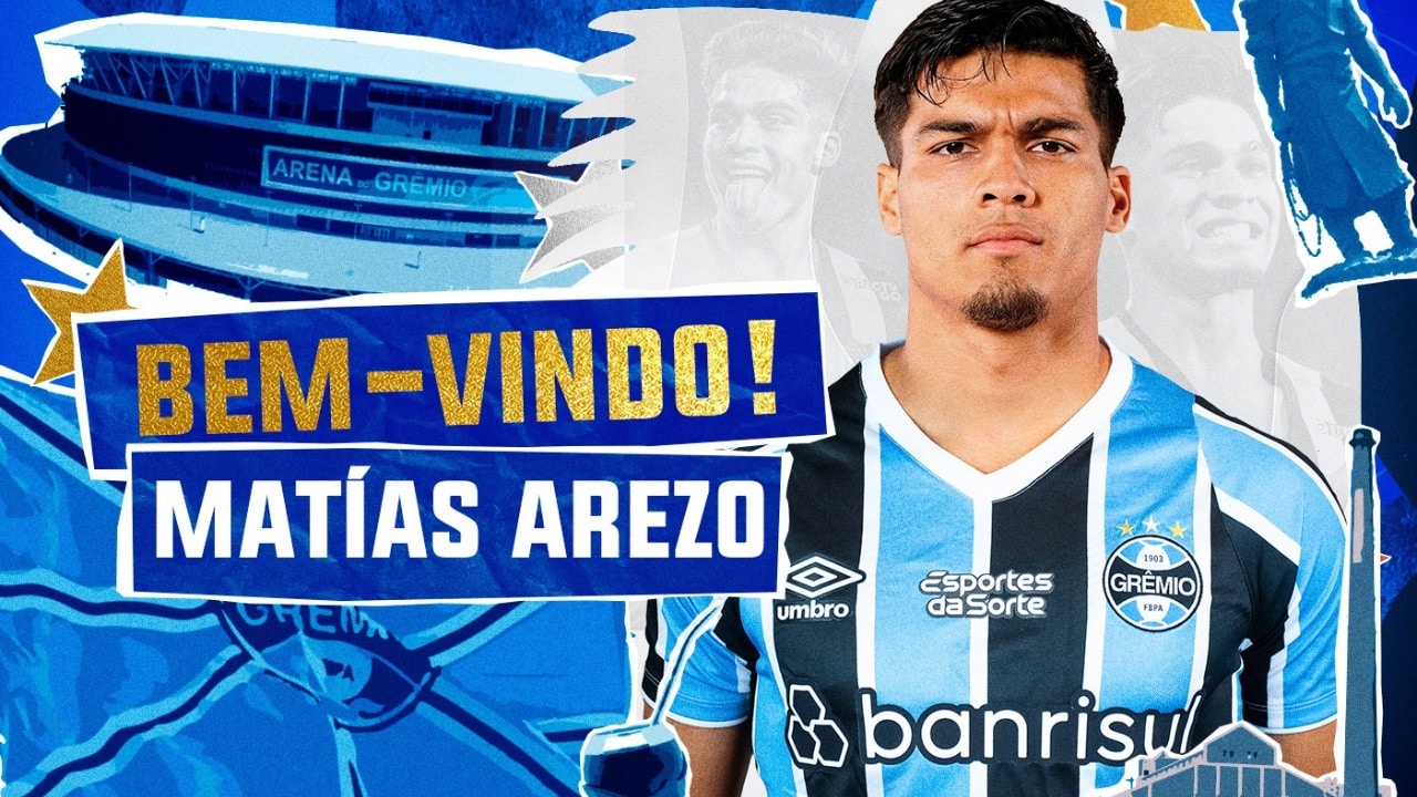 Arezo Grêmio centroavante anuncio