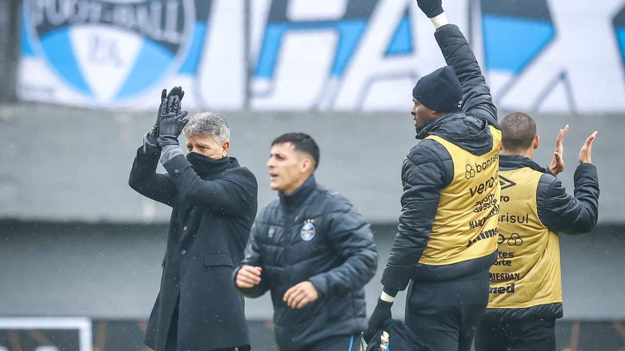 Grêmio x Operário copa do BrasilRenato Portaluppi, pavon, caique