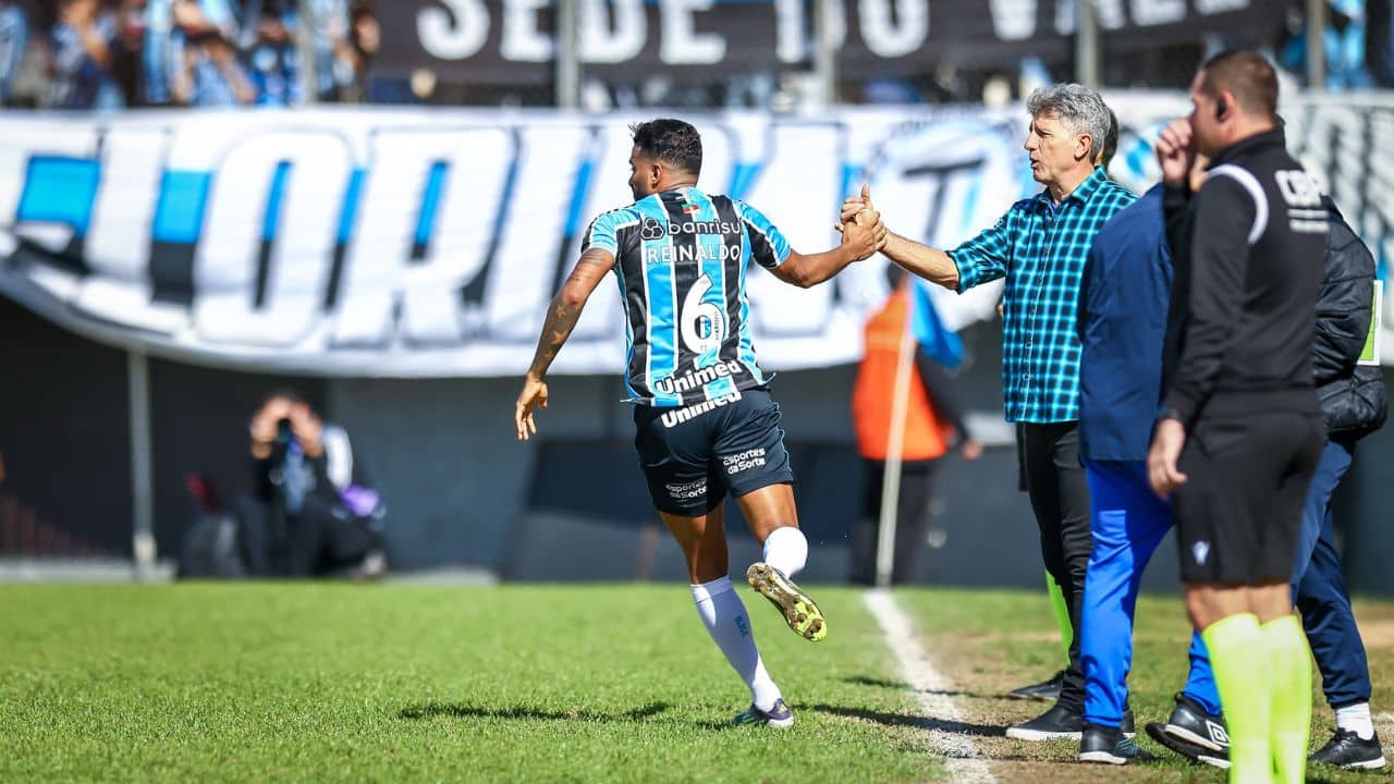 Renato Portaluppi e Reinaldo jogos do grêmio