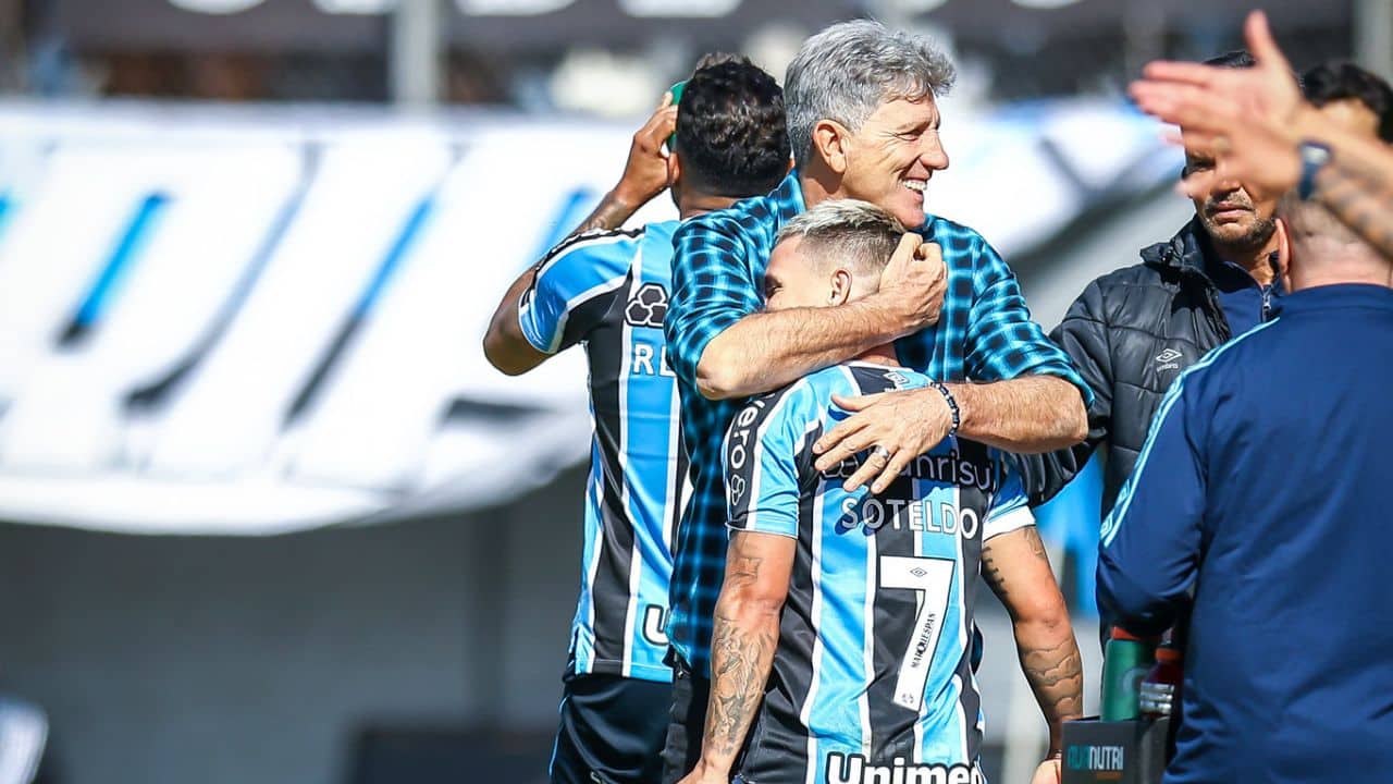 Renato Portaluppi e Soteldo - Grêmio