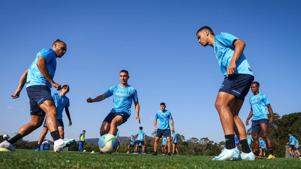 jogadores treino